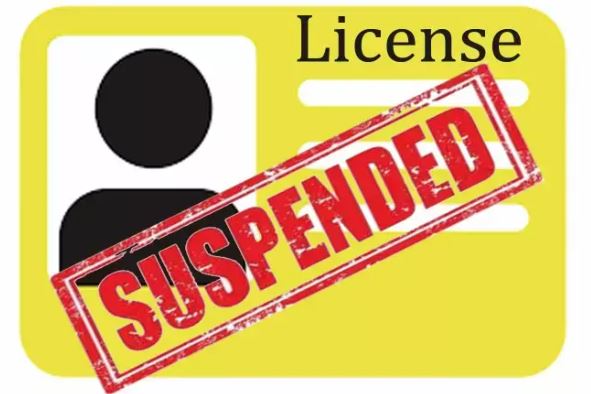 license suspended