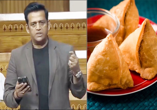 BJP-MP-Ravi-Kishan-Samosa-S